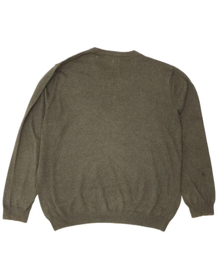 Maglione maglione girocollo da uomo Marks & Spencer 2XL cotone verde