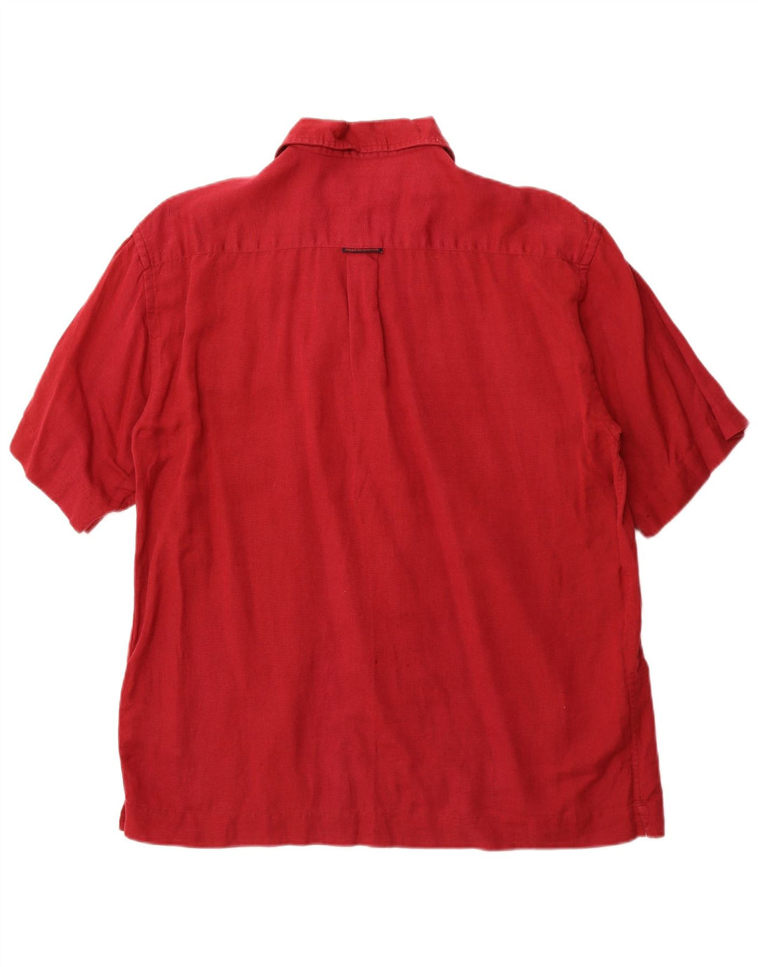 KAPPA Mens Short Sleeve Shirt Large Burgundy Cotton