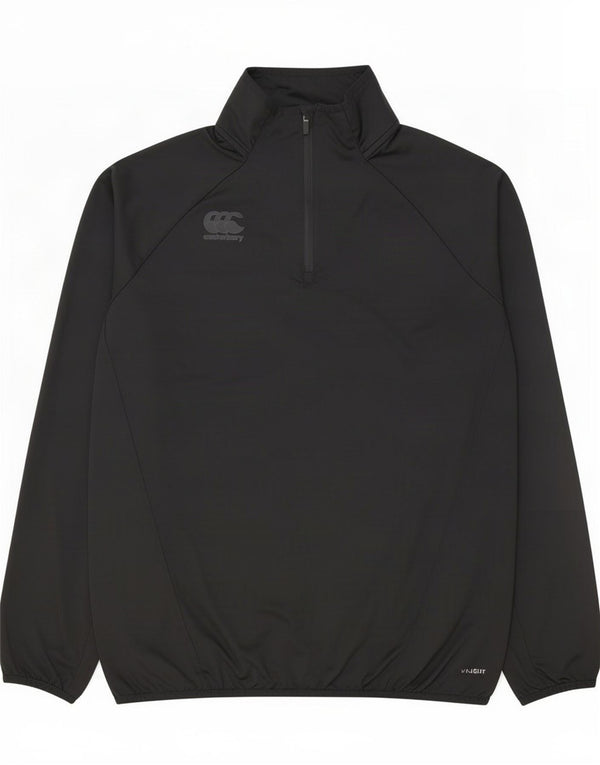 Canterbury Canterbury - Top da tuta pullover con zip e collo, XL, in poliestere nero