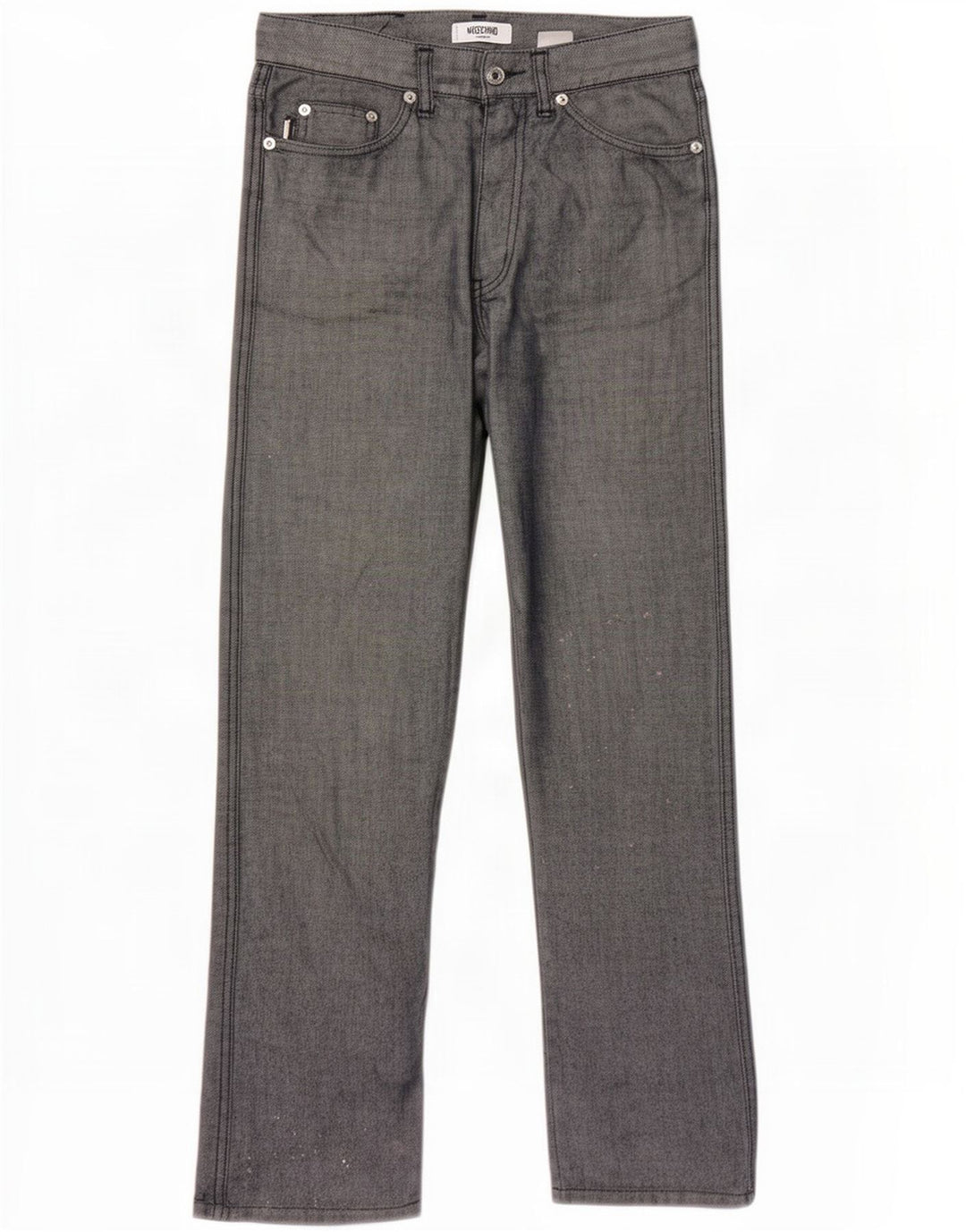 Jeans dritti da donna Moschino W30 L30 Grigi
