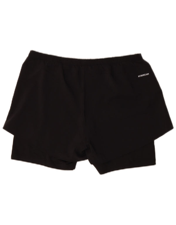 Pantaloncini sportivi Adidas da donna UK 12/14 Medium Nero Poliestere