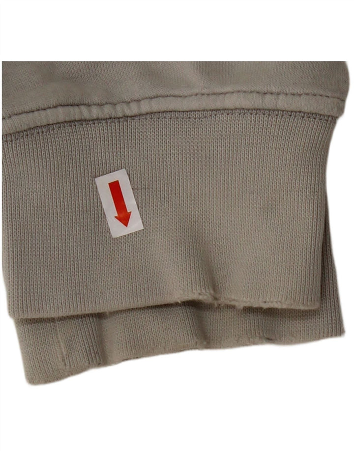 Maglione con cappuccio NIKE Air Graphic da uomo piccolo in cotone grigio