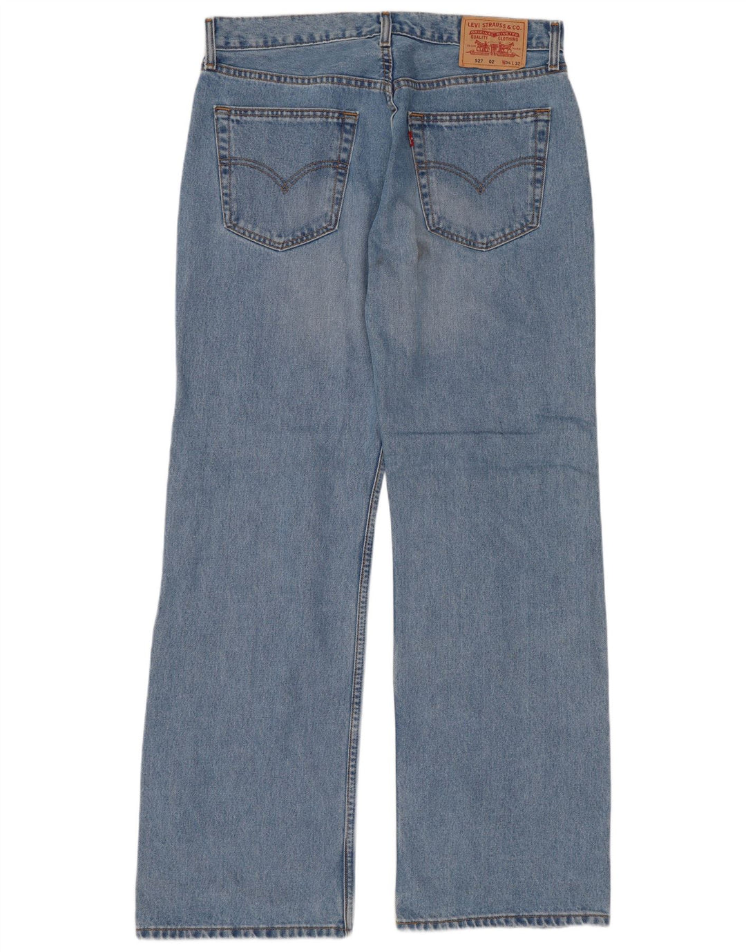 Levi's Uomo 527 Jeans Bootcut W34 L32 Cotone Blu