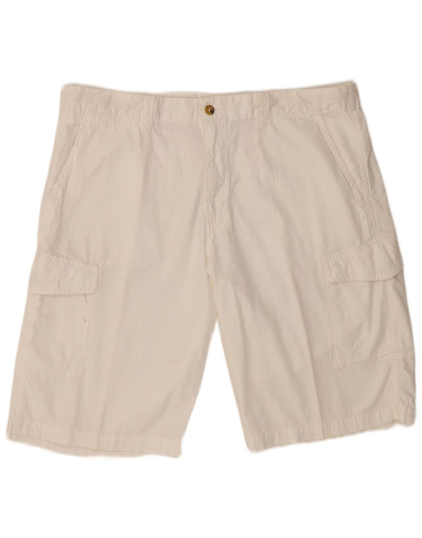 Pantaloncini cargo da uomo Slam W38 XL in cotone bianco
