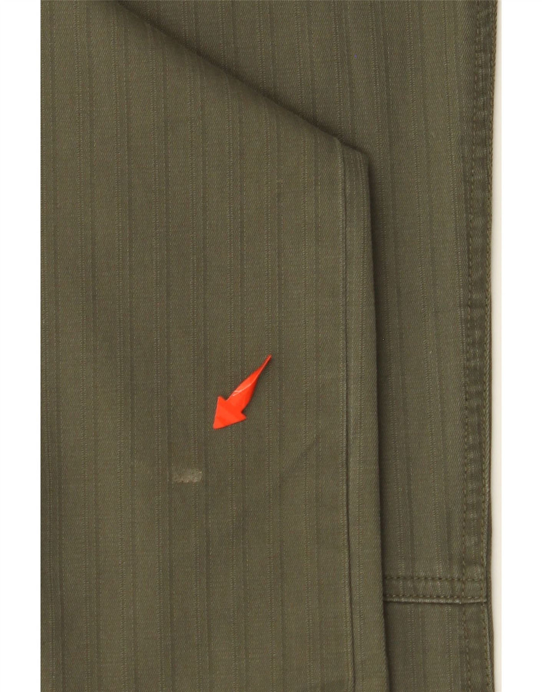 Pantaloni casual dritti da donna COLUMBIA US 12 Large W34 L31 a righe kaki