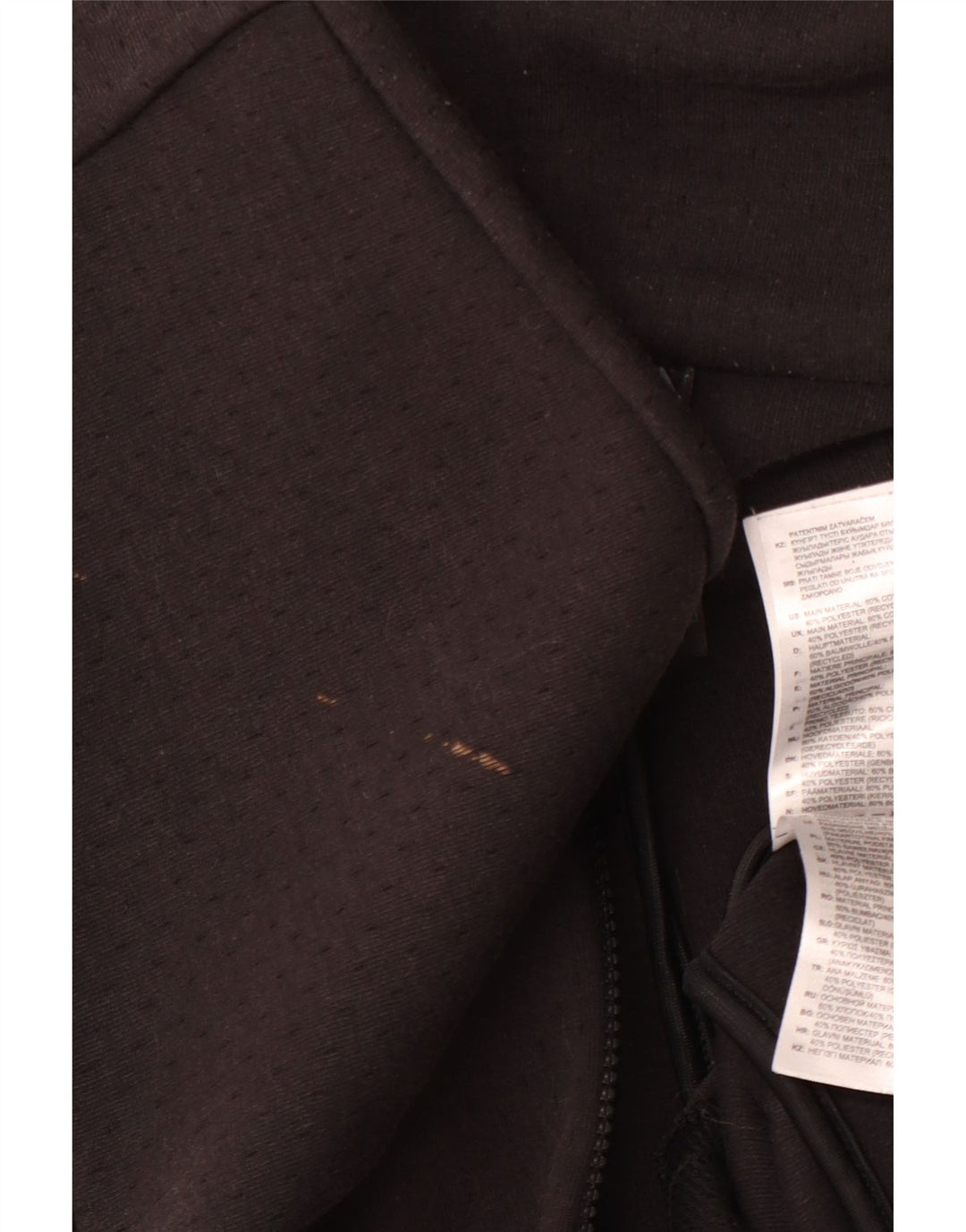 Maglione con cappuccio e zip grafica Primegreen da donna ADIDAS UK 12/14 Medio Nero