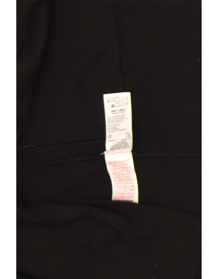 Maglione cardigan aperto lungo da donna Marks & Spencer UK 14 medio nero