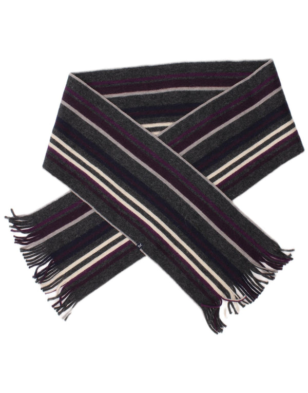 Crew Clothing Sciarpa rettangolare da uomo Taglia unica Classica a righe multicolore