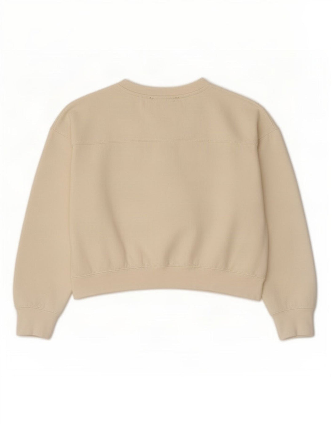 Felpa corta oversize da donna Zara UK 14 media bianco sporco