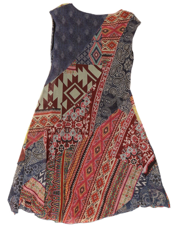 Desigual Abito da donna a linea A con grafica UK 20 2XL Patchwork multicolore