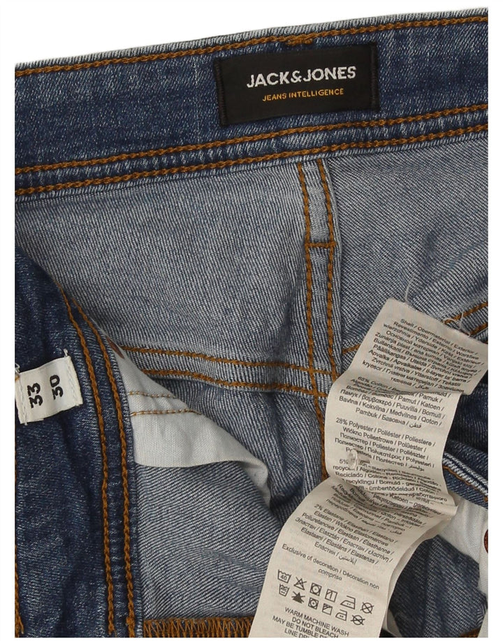 Jeans slim da uomo Jack & Jones W33 L30 cotone blu