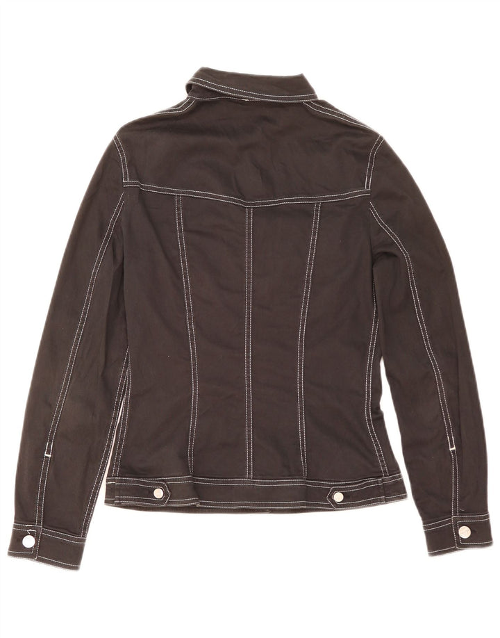 Giacca utility da donna Conte of Florence UK 12 cotone nero medio