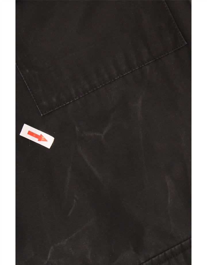 Giacca a vento con cappuccio da uomo Levi's UK 38 poliestere nero medio