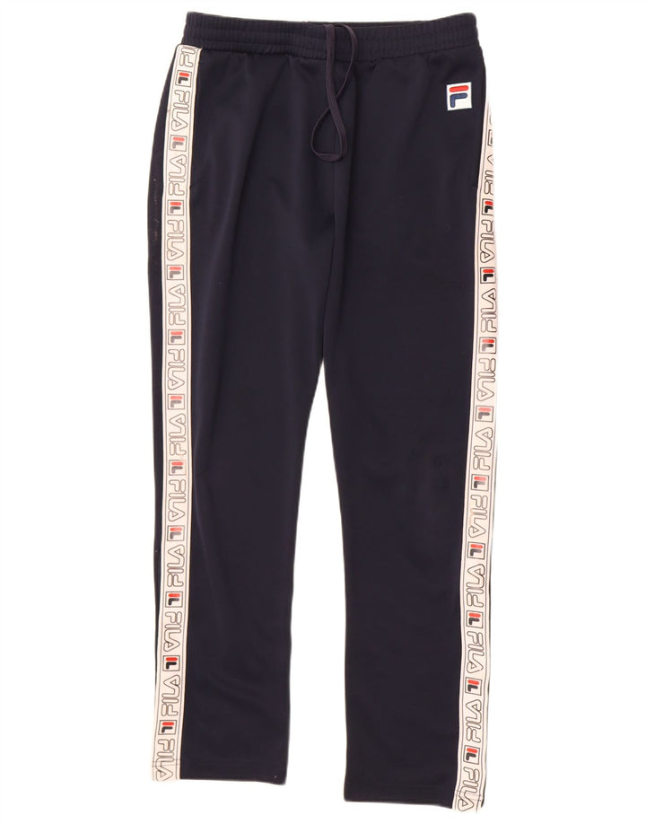 Pantaloni da tuta grafica da uomo Fila Colorblock medio blu navy