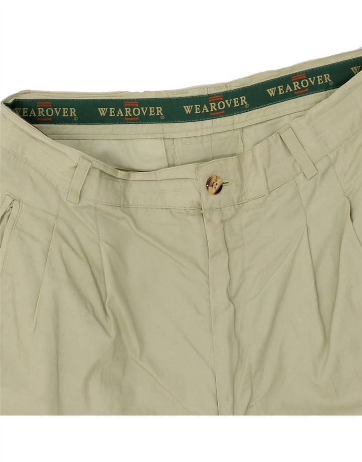 WEAR OVER Mens Chino Shorts W30 Medium Green Vintage Wear Over and Second-Hand Wear Over from Messina Hembry 