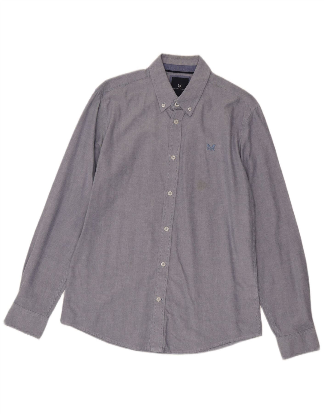 Crew Clothing Camicia slim fit da uomo piccola in cotone blu