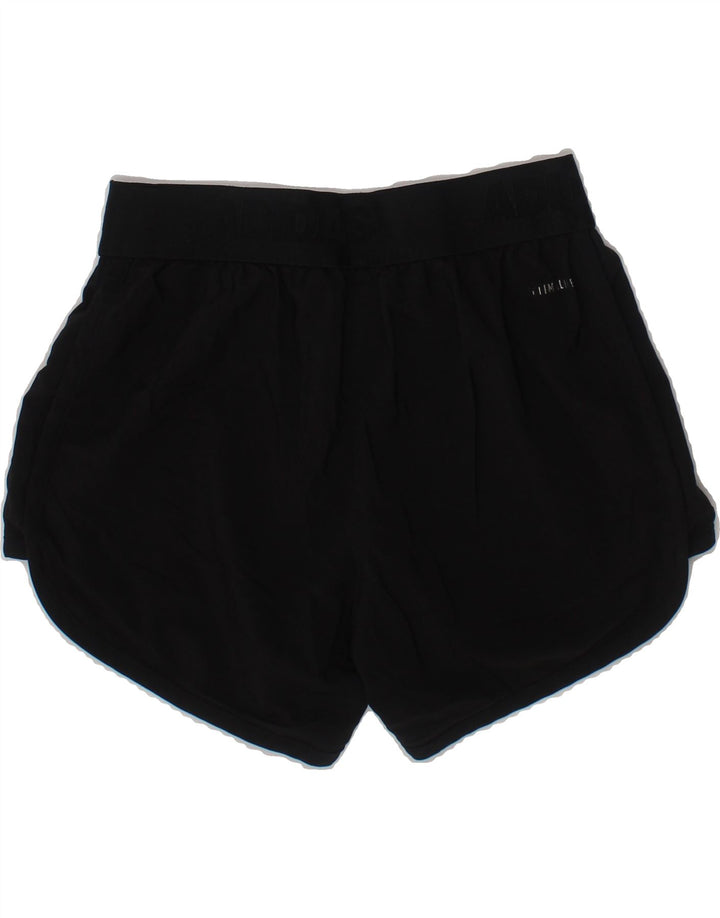 ADIDAS Girls Climalite Sport Shorts 7-8 Years  Black Polyester Vintage Adidas and Second-Hand Adidas from Messina Hembry 