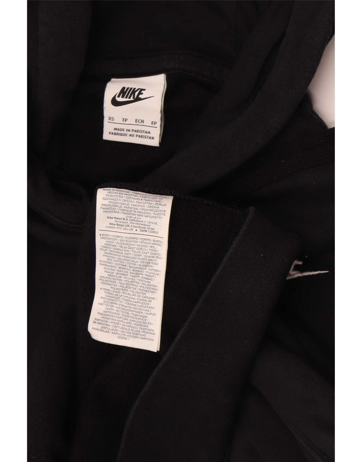Felpa con cappuccio da uomo Nike XS in cotone nero