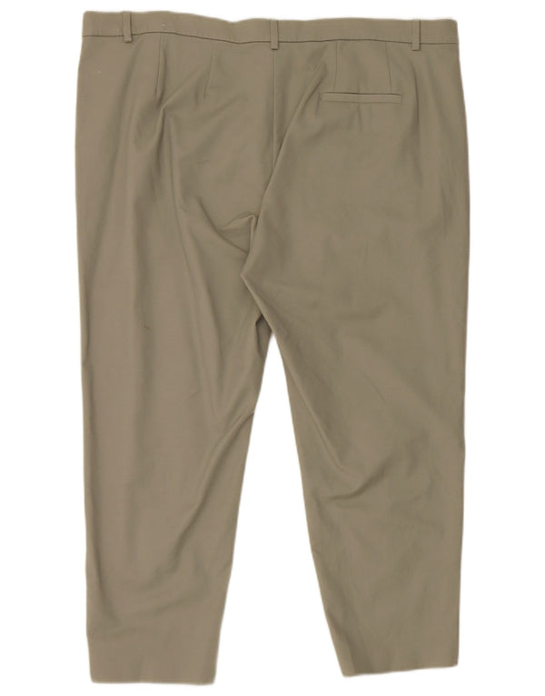 Pantaloni chino corti Marks & Spencer da donna UK 22 2XL W44 L25 Cotone verde
