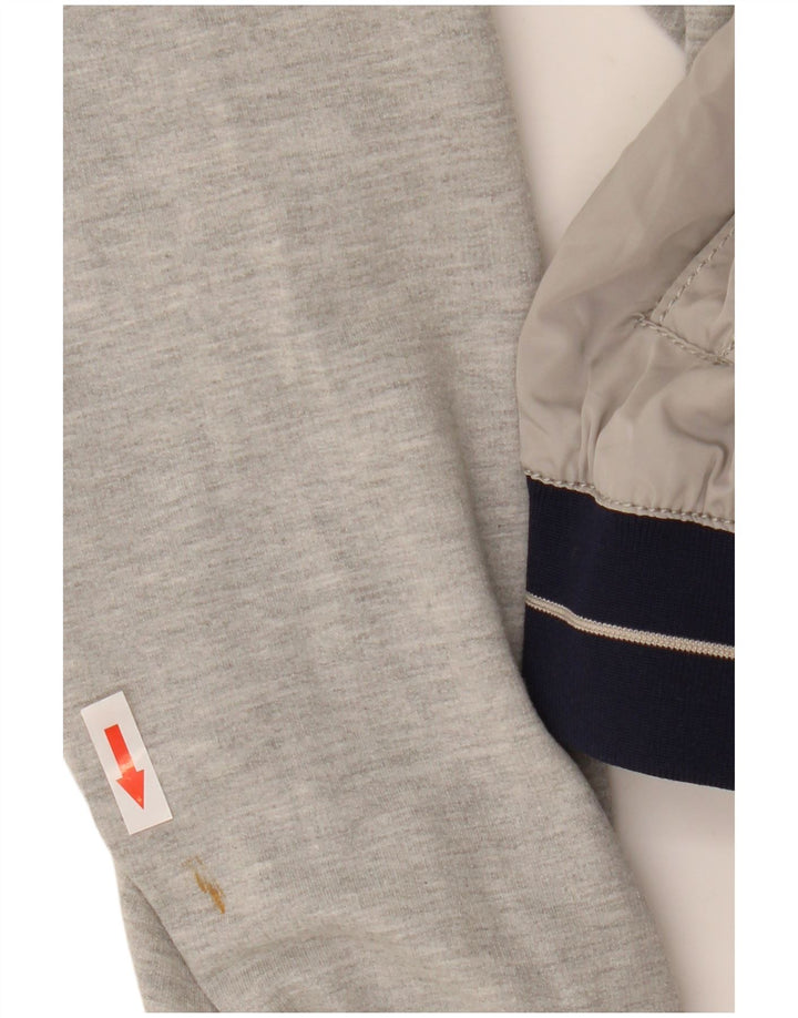 Giubbotto bomber con cappuccio da uomo Zara UK 40 grande grigio