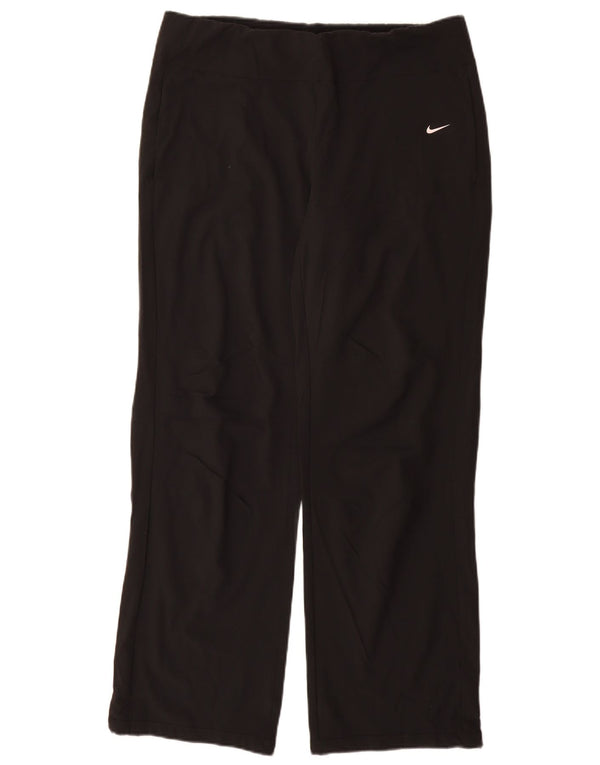 Pantaloni da tuta Nike Dri Fit da donna UK 14 Medium Nero Poliestere