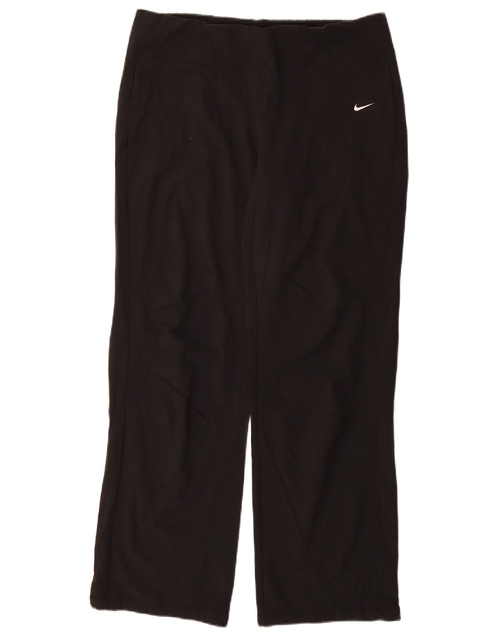 Pantaloni da tuta Nike Dri Fit da donna UK 14 Medium Nero Poliestere