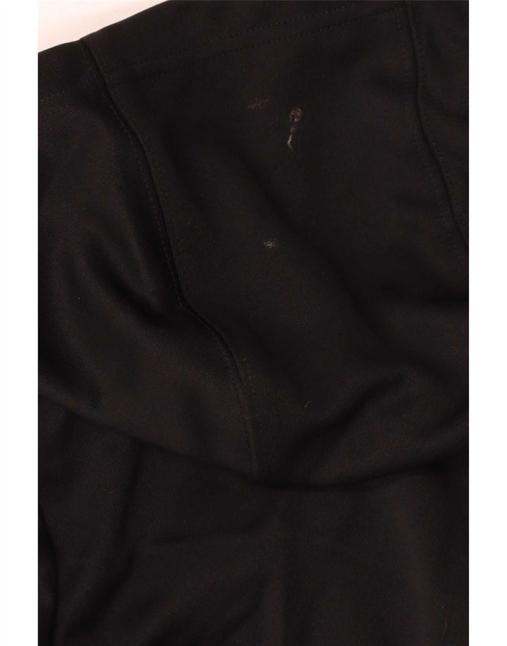 Giacca da ginnastica da uomo con cappuccio Nike, piccola, nera, in poliestere