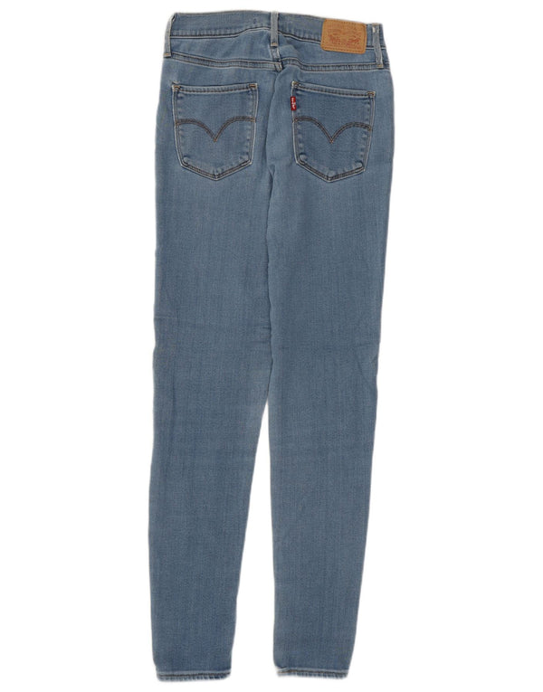 LEVI'S Womens 720 High Waist Super Skinny Jeans W25 L28 Blue Cotton