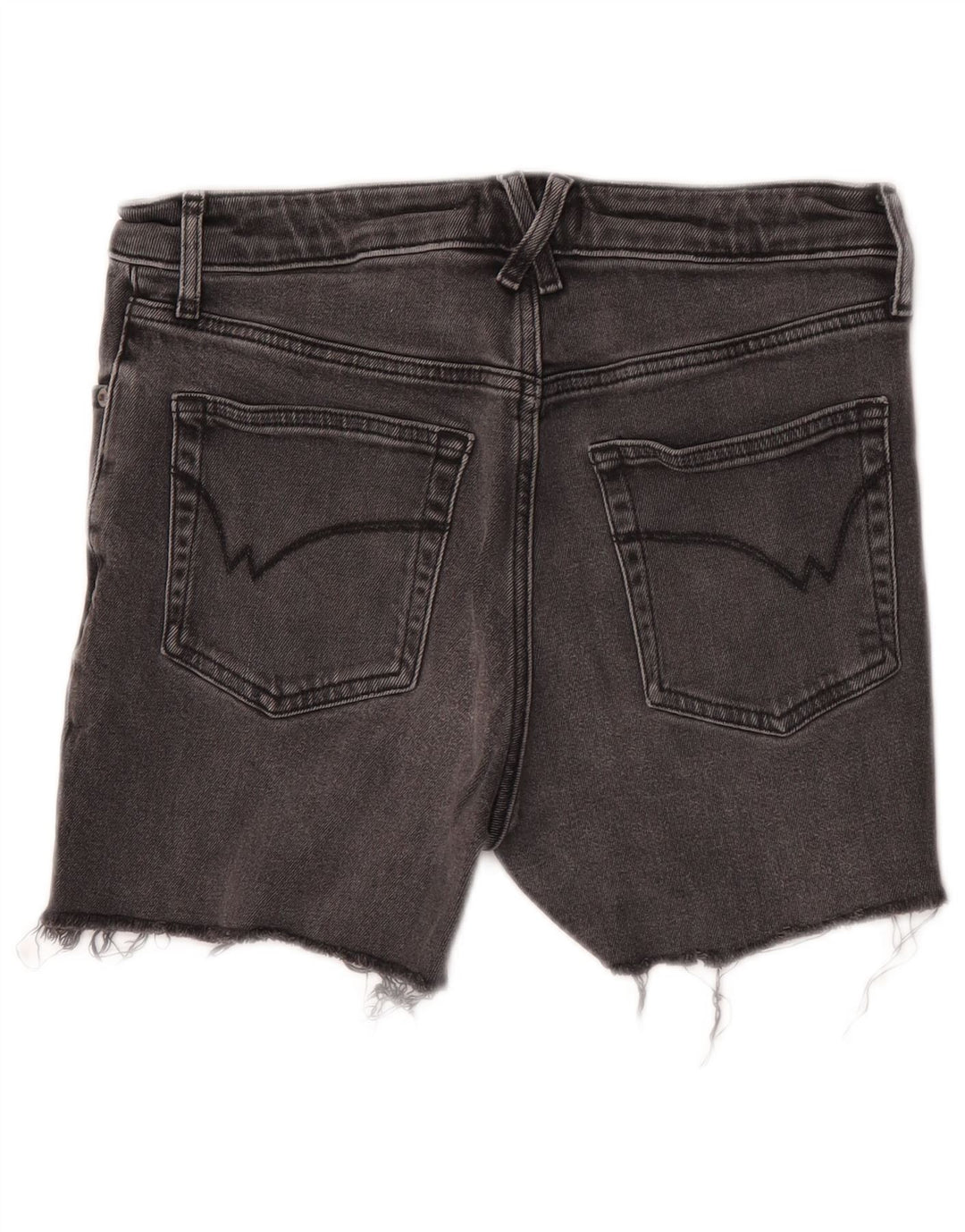 Pantaloncini di jeans da donna White Stuff UK 10 piccoli W28 cotone grigio