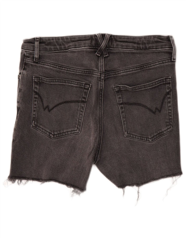 Pantaloncini di jeans da donna White Stuff UK 10 piccoli W28 cotone grigio