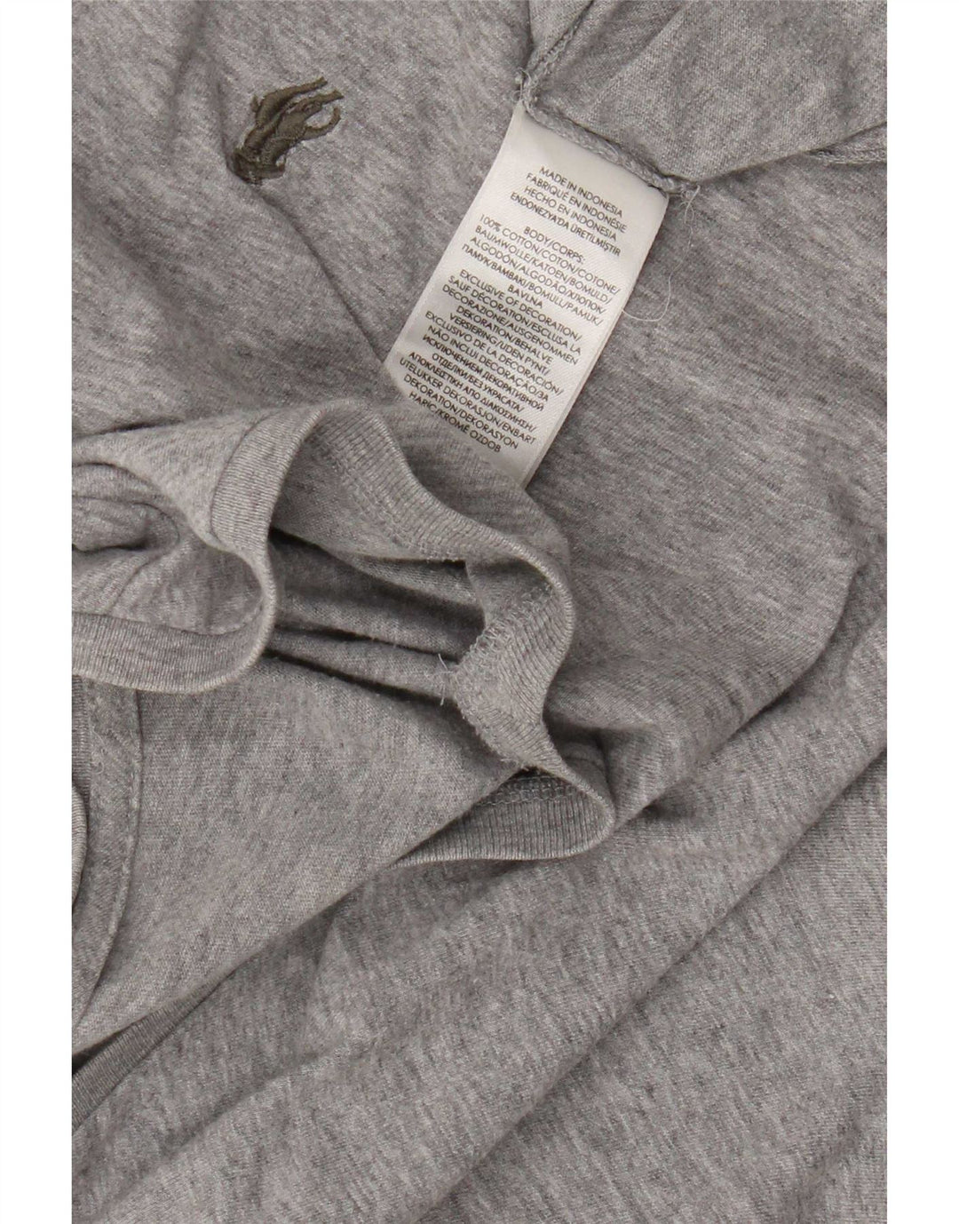 T-shirt da uomo Polo Ralph Lauren Top in cotone grigio medio
