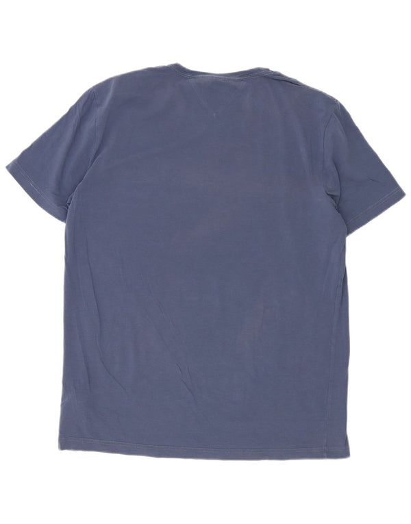 T-shirt slim fit da uomo Tommy Hilfiger Top 2XL cotone blu navy