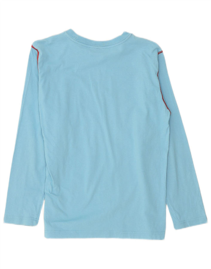 Top grafico da ragazzo Champion a maniche lunghe 11-12 anni, grande, cotone blu