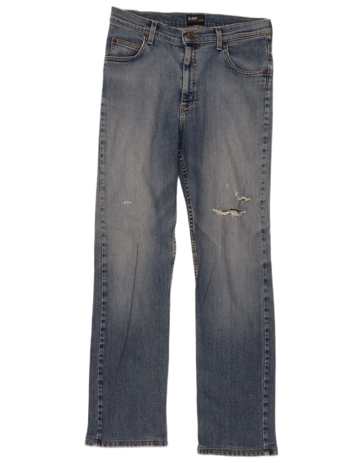 Jeans dritti invecchiati Lee Brooklyn da uomo W33 L34 cotone blu
