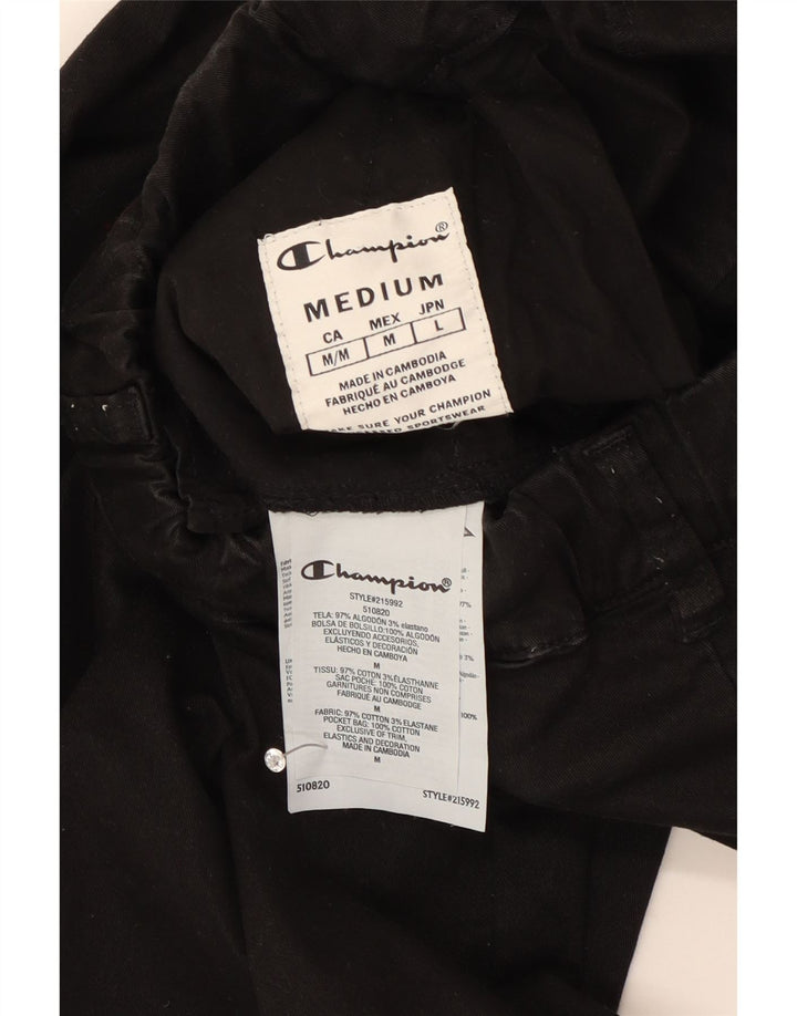 Pantaloni chino dritti da uomo Champion medi W32 L30 cotone nero