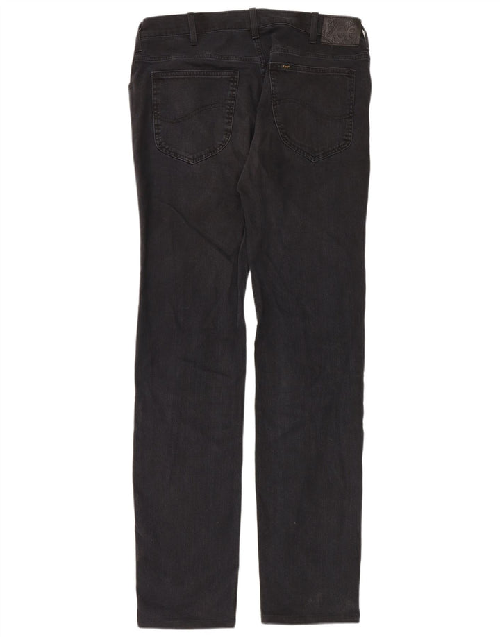Jeans dritti da uomo Lee Rider W36 L34 cotone nero