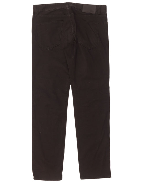Jeans dritti da uomo Hugo Boss W34 L32 cotone nero
