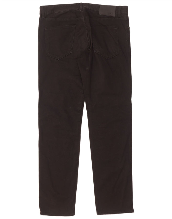Jeans dritti da uomo Hugo Boss W34 L32 cotone nero