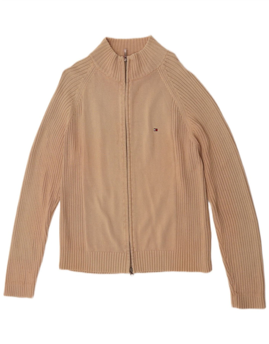 Maglione cardigan da uomo Tommy Hilfiger grande cotone beige