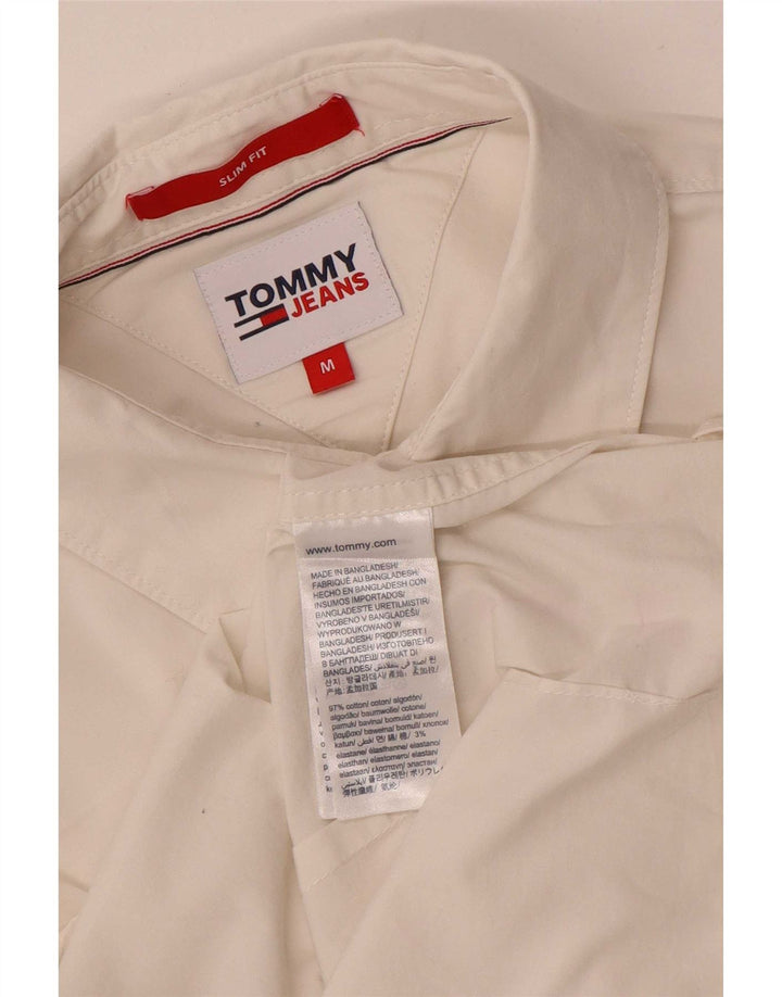 Camicia slim fit da uomo Tommy Hilfiger in cotone bianco medio