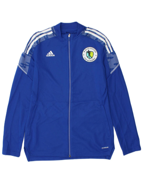 Giacca da tuta da donna Adidas UK 12/14 Poliestere blu medio