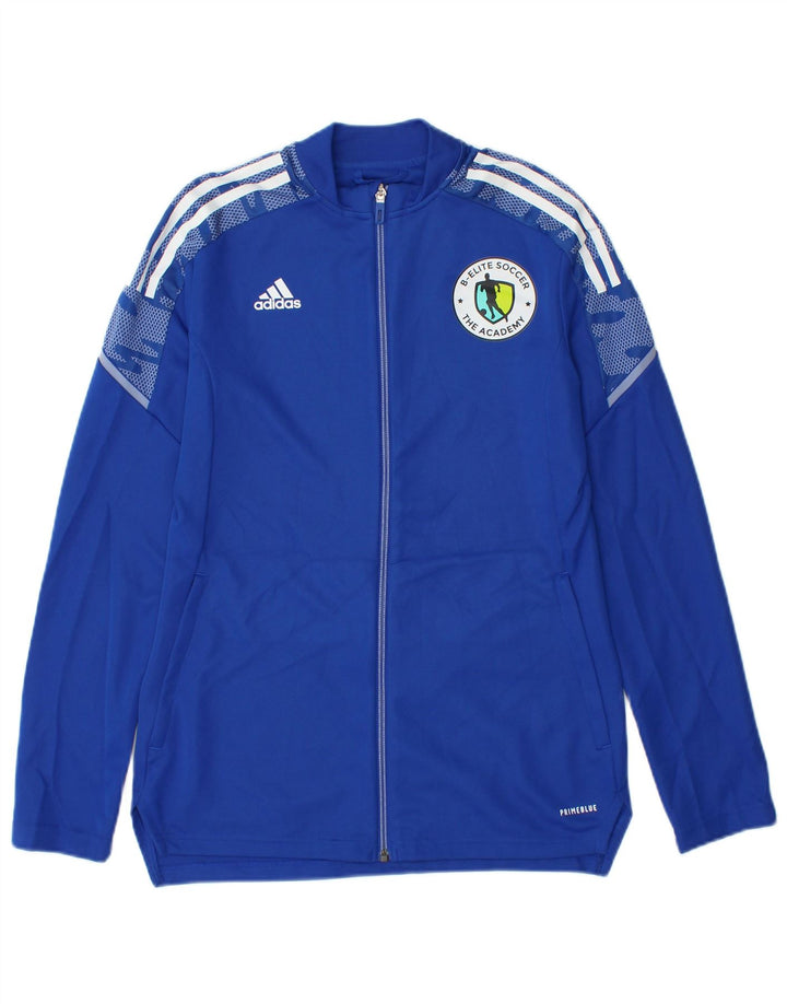 Giacca da tuta da donna Adidas UK 12/14 Poliestere blu medio