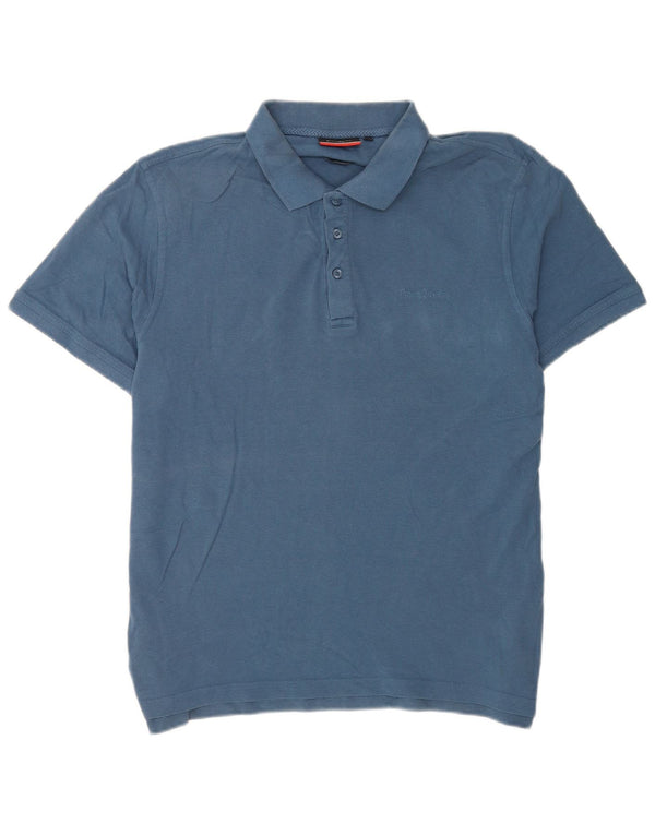 Polo da uomo a manica corta Pierre Cardin 2XL cotone blu