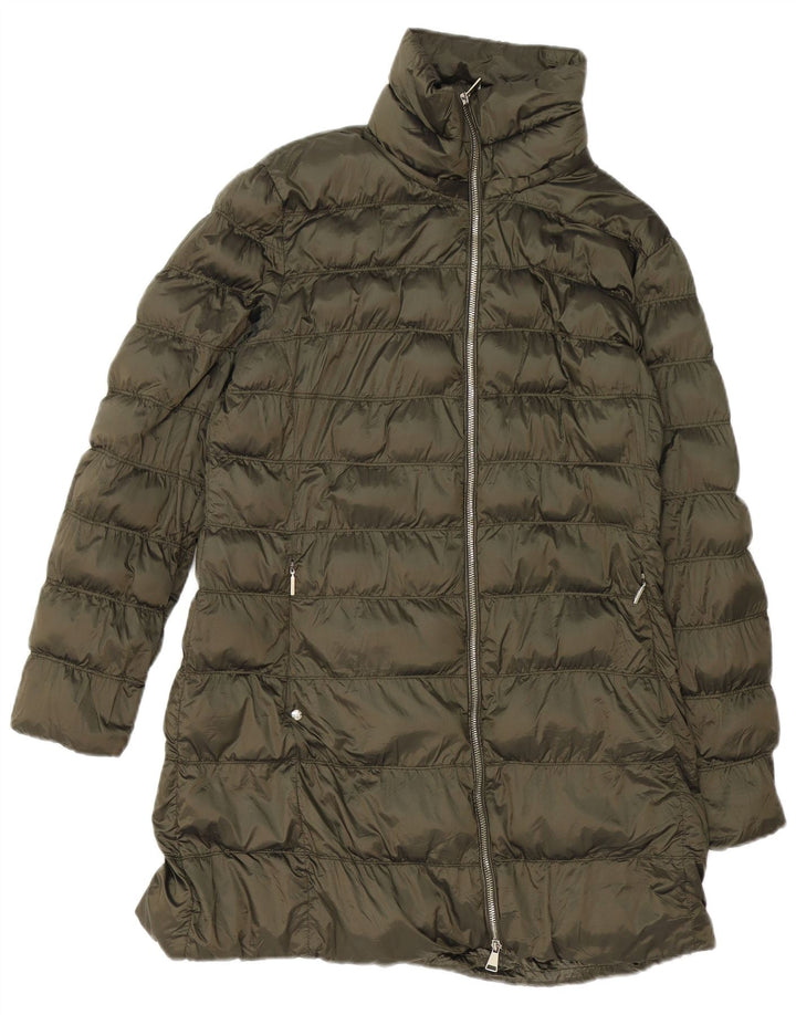Cappotto imbottito da donna Massimo Dutti UK 18 XL Poliestere kaki