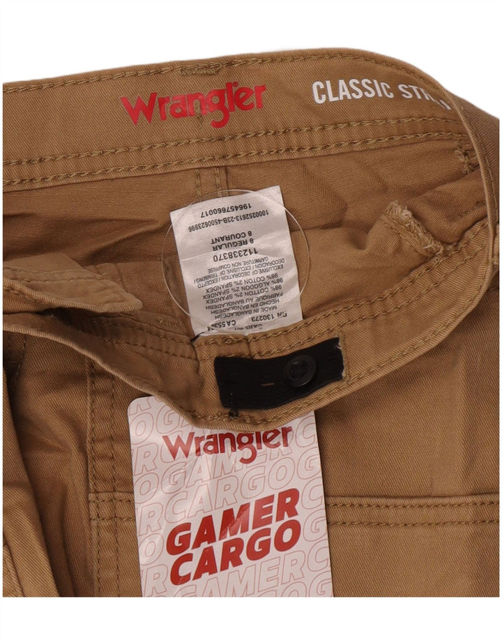 Pantaloncini cargo classici da ragazzo Wrangler 7-8 anni W24 in cotone marrone