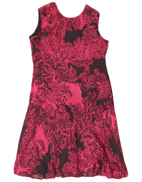 Abito tubino senza maniche da donna Phase Eight UK 18 XL Rosa floreale