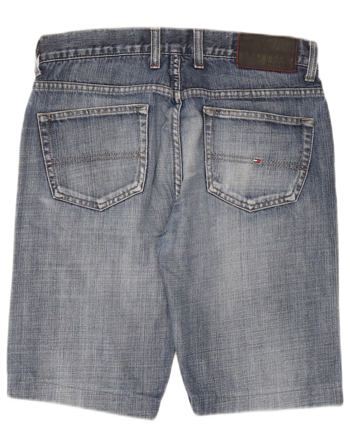 Pantaloncini di jeans da uomo Tommy Hilfiger W32 cotone blu medio