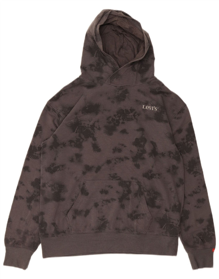 Maglione con cappuccio LEVI'S per ragazzi 13-14 anni Poliestere grigio tie-dye