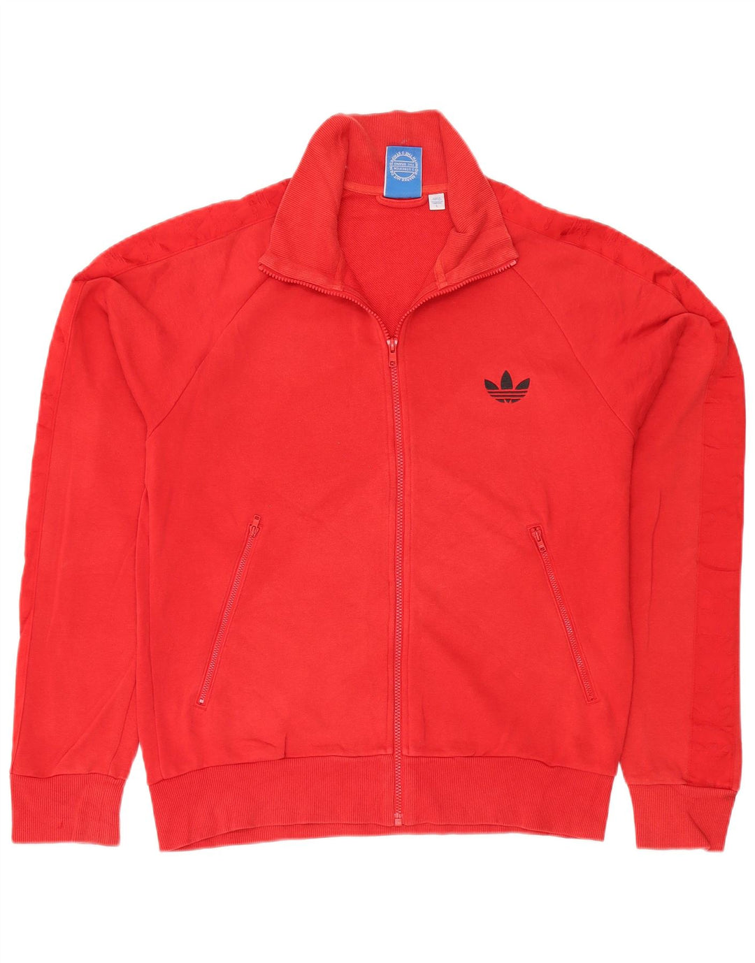 Giacca da ginnastica grafica da uomo Adidas Large in cotone rosso