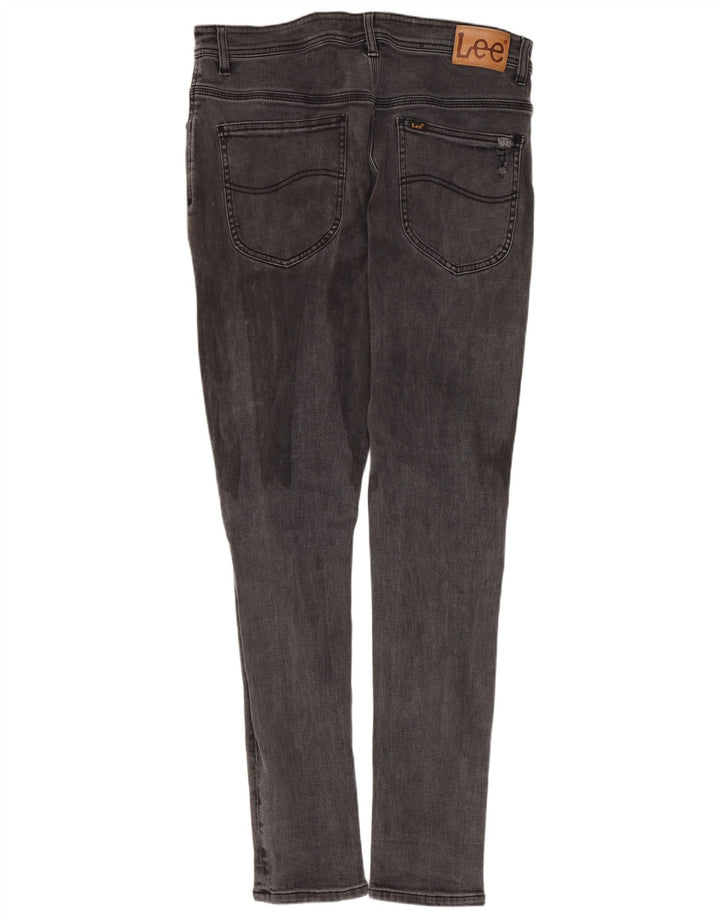 Jeans skinny effetto invecchiato Lee da uomo W34 L30 cotone grigio